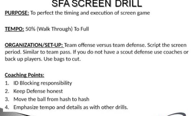 Screen Game Special Report: Case 4 – Timing Drills