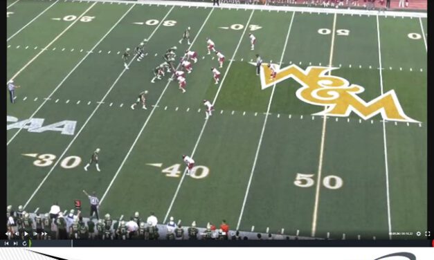 20/30 Personnel Wide Zone Package via William and Mary’s “Go-Go” Formation