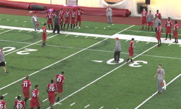 10 Yard Inside Out Tracking Drill- Rutgers