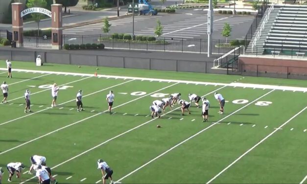Wide Zone Half Line Drill- Trinity High School (KY)
