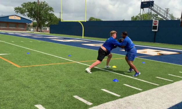 OL Rip and Run Drill- Sulphur High School (LA)