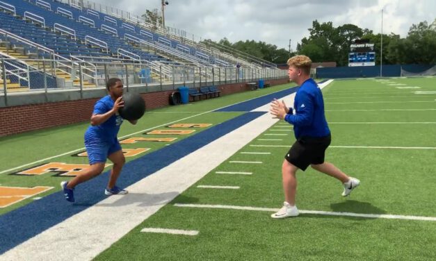 OL Med Ball Drill- Sulphur High School (LA)