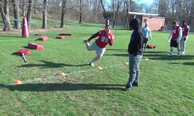 DL Kick Gain Run Through Drill- Bridgewater College (VA)