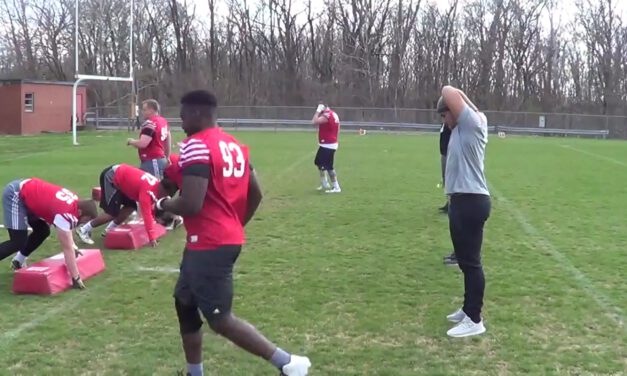 DL Tennis Ball Getoff Drill- Bridgewater College (VA)