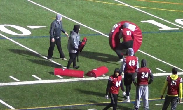 Doughnut Tackle Drill (with block destruction)- Bridgewater College (VA)