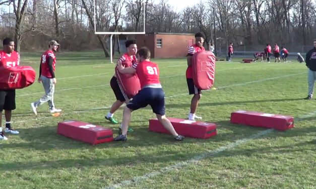 LB Downhill Drill with Block Destruction- Bridgewater College (VA)