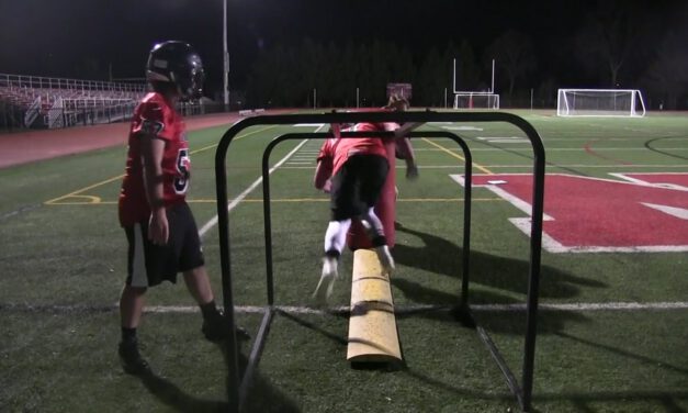 OL Hand Pressure Release Drill (vs LB’s)- Boonton HS (NJ)