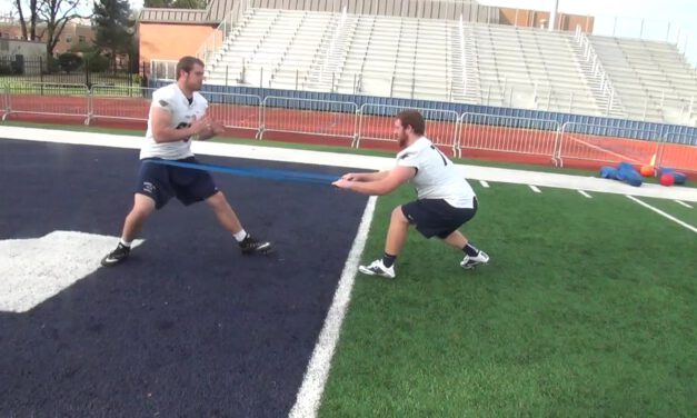 OL Kick Slide with Resistance Drill- George Fox University (OR)