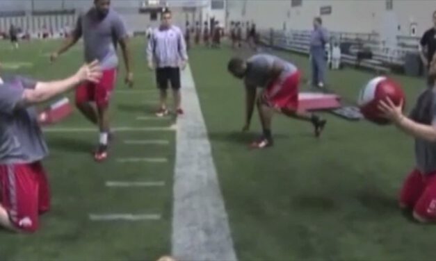 OL Kneel and Punch Drill (with Med Ball)- Ohio State University