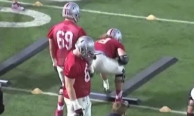 OL Power Walk Drill- Ohio State University