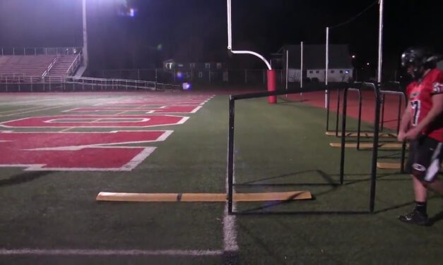 OL Reach Footwork Drill- Boonton HS (NJ)