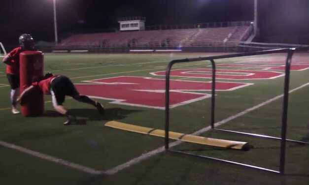 OL Scramble Drive Drill (with Heavy Bag)- Boonton HS (NJ)