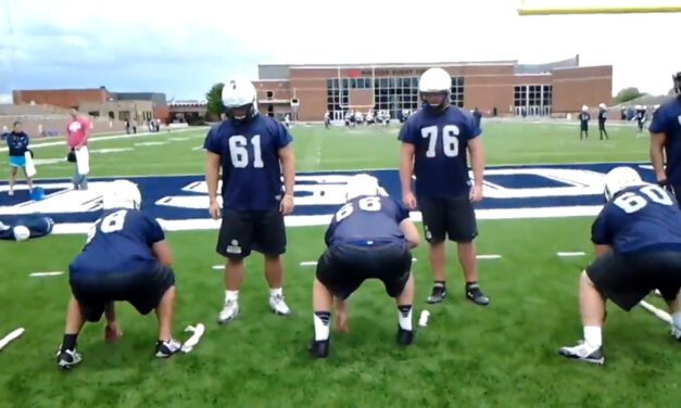 OL Towel Footwork Drill (Scoop Block)- SWOSU