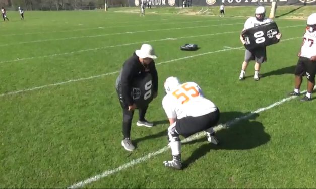 OL Zone Combination Drill (Brace and Power Tech for Post Blocker)- Tusculum College