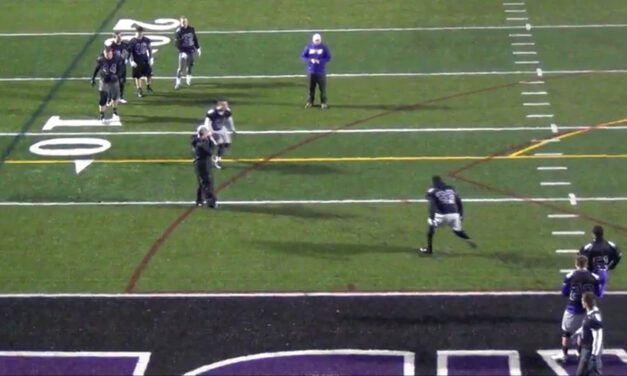 Outside In Tackle (end zone) Tackle- Mount Union