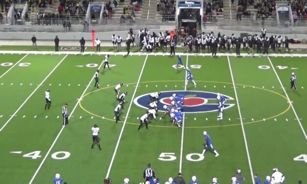 Outside Zone Concept (Unbalanced Formations)- Conroe Oak Ridge HS (TX)
