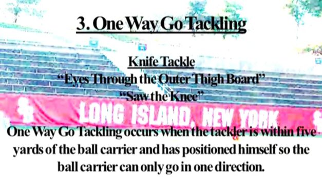 Tackle Drill Progression- Stony Brook University