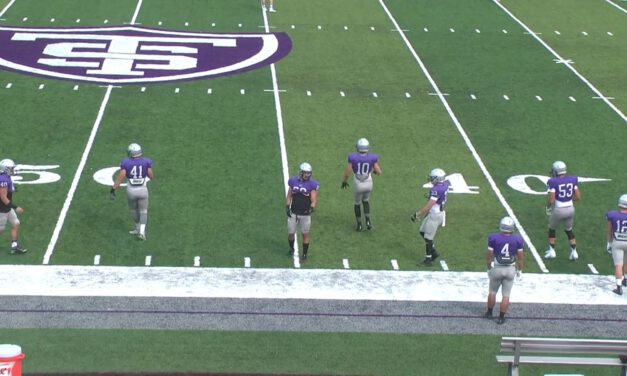 Zone Blitz Tech (Pressure Side Arrow from Off LOS)- University of St Thomas (MN)