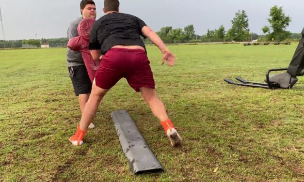 Tight Zone Combination Drill (outside man technique)- Madison County HS (FL)