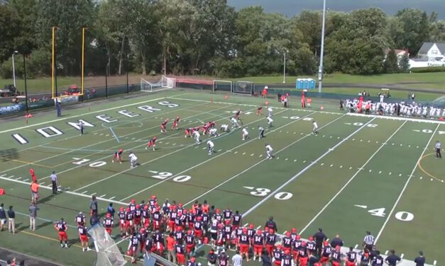 Double Post Concept (backside tag emphasis)- Utica College (NY)