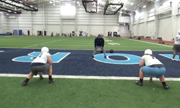 Skip Pull Drill (Gap Run Emphasis)- Northwood University (MI)