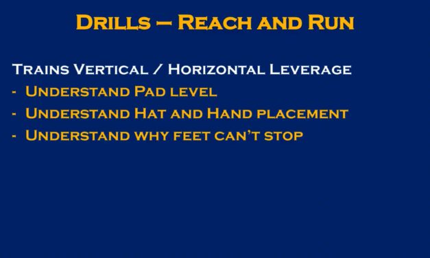Reach and Run Drill- Marian University (IN)