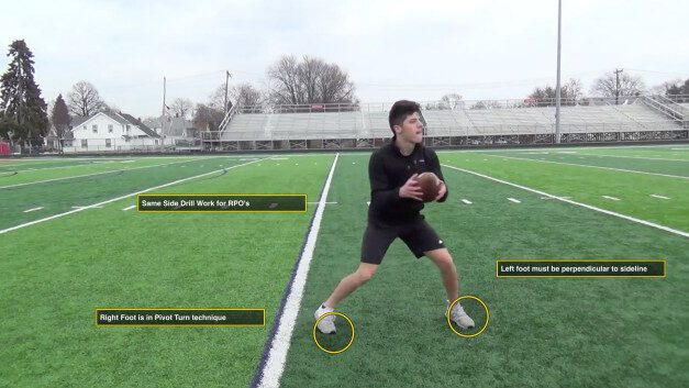 Pre-Snap and Post-Snap RPO Drill Work For QB’s